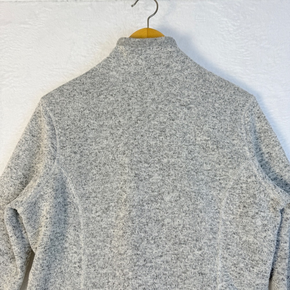 Eddie Bauer‎ Women's V Neck Gray Speckled Fleece Pullover Sweatshirt Size L - Picture 8 of 12
